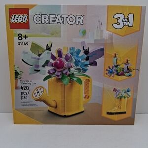 LEGO Creator Yellow Watering Can with Bright Flower Builds - 3in1 Set